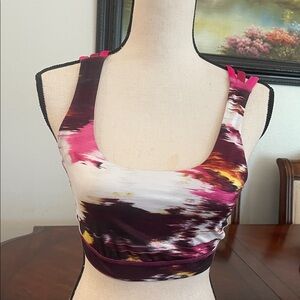 Lululemon Athletica Pink and Purple Strappy Sports Bra